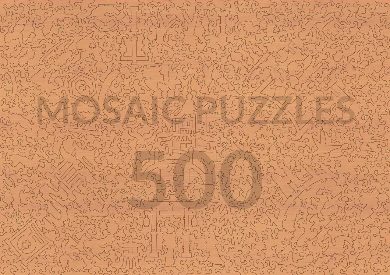 Mosaic Puzzles Lantern Emporium puzzle lemn 500 piese