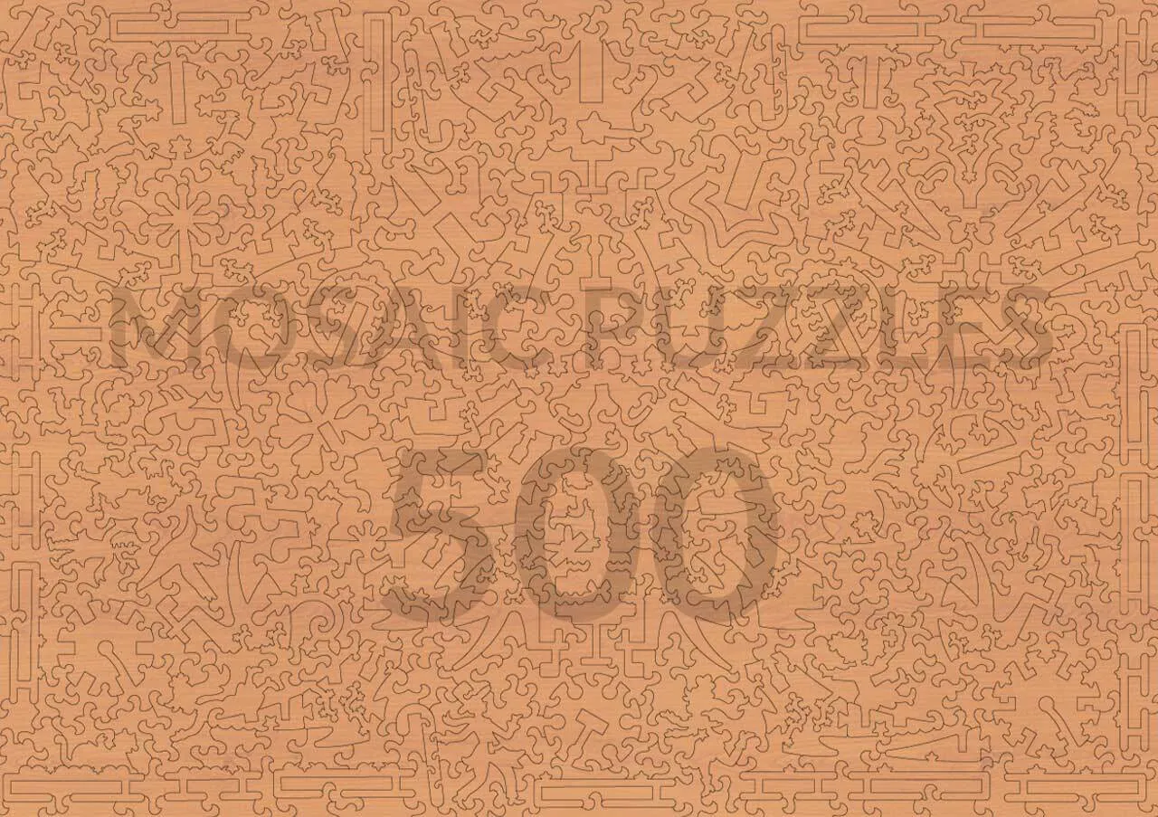 Mosaic Puzzles Merrytown Christmas Tree puzzle lemn 500 piese 3D