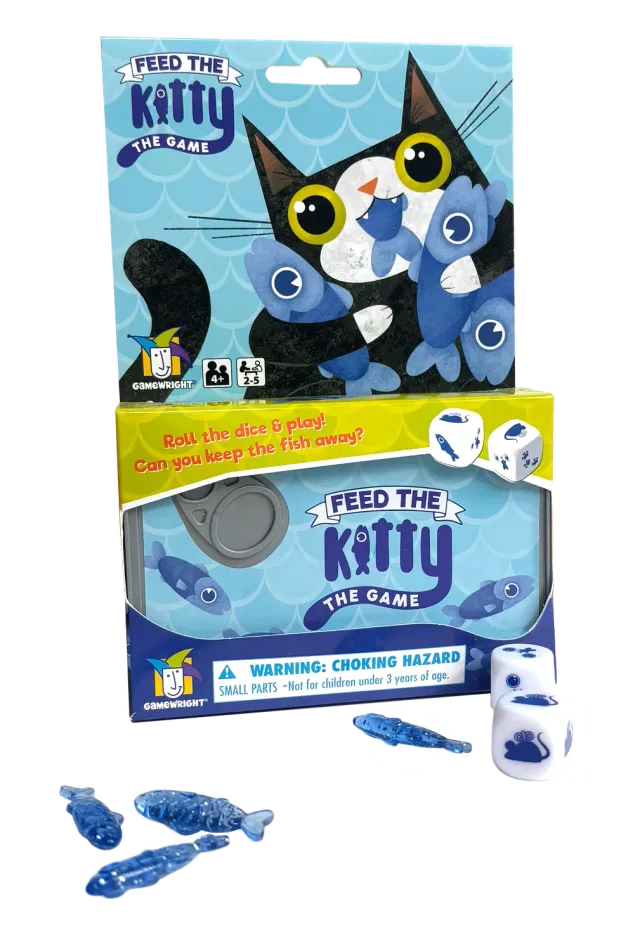 Gamewright Feed the Kitty joc cu zaruri 2-5 jucători copii