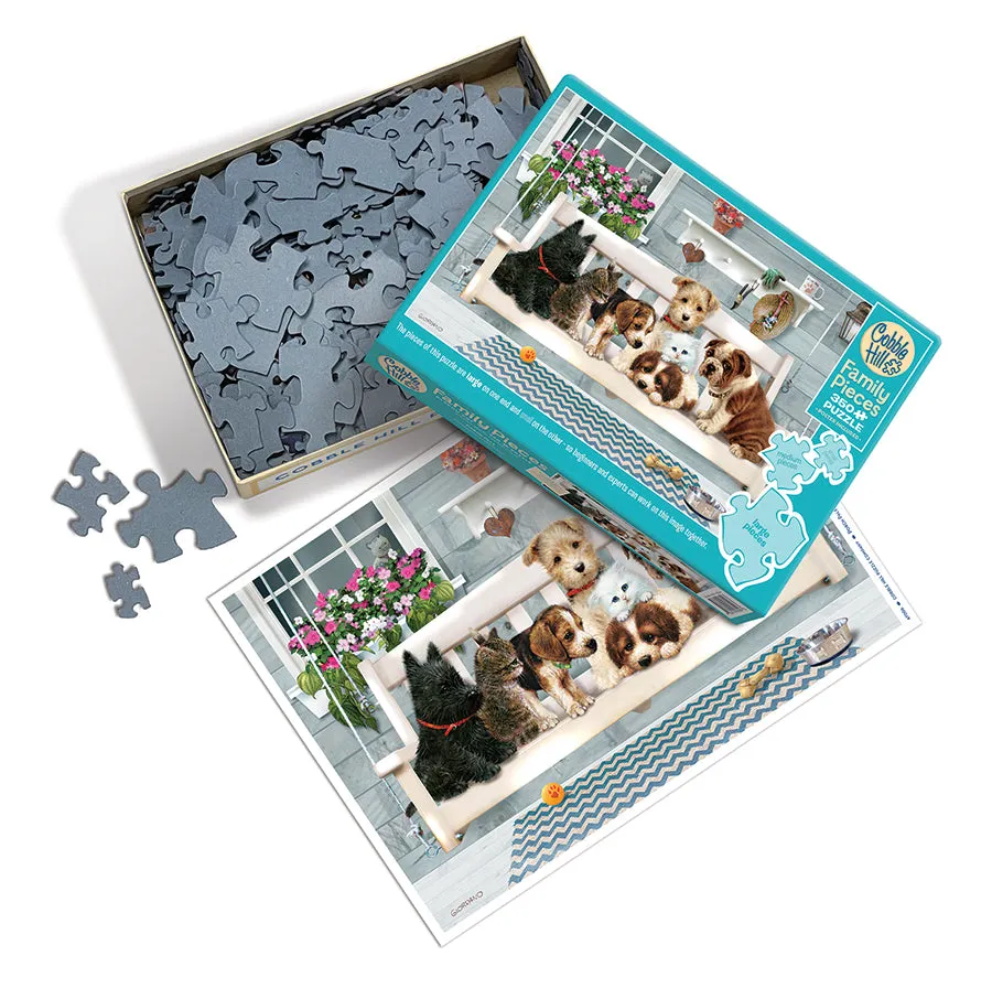 Cobble Hill Family Porch Pals puzzle 350 piese