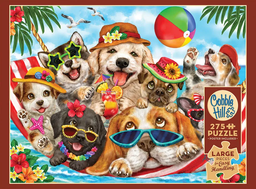 Cobble Hill Hammock Party puzzle 275 piese mari caini