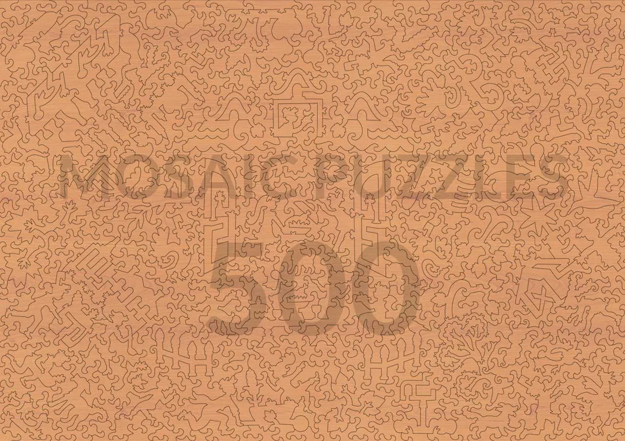 Mosaic Puzzles Golden Cornucopia puzzle din lemn 50 piese toamna