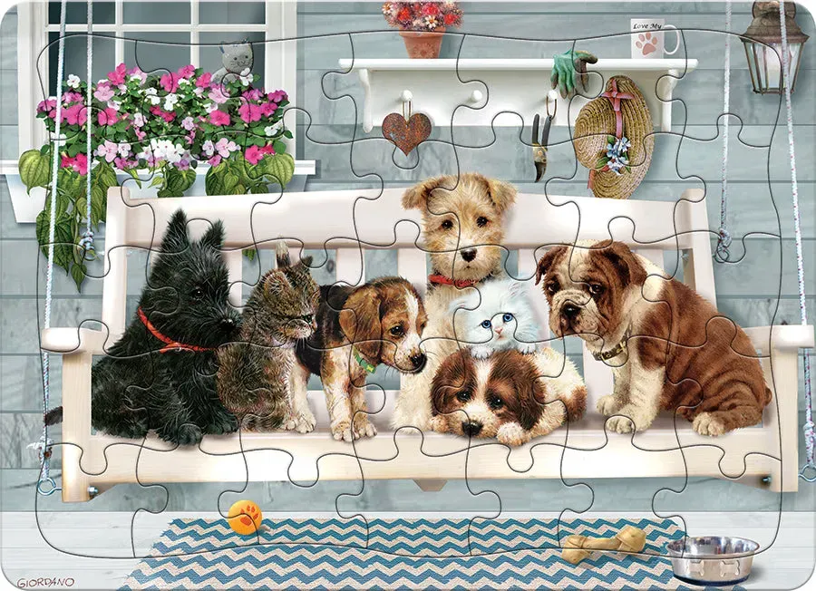 Cobble Hill Porch Swing Buddies puzzle 35 piese tava