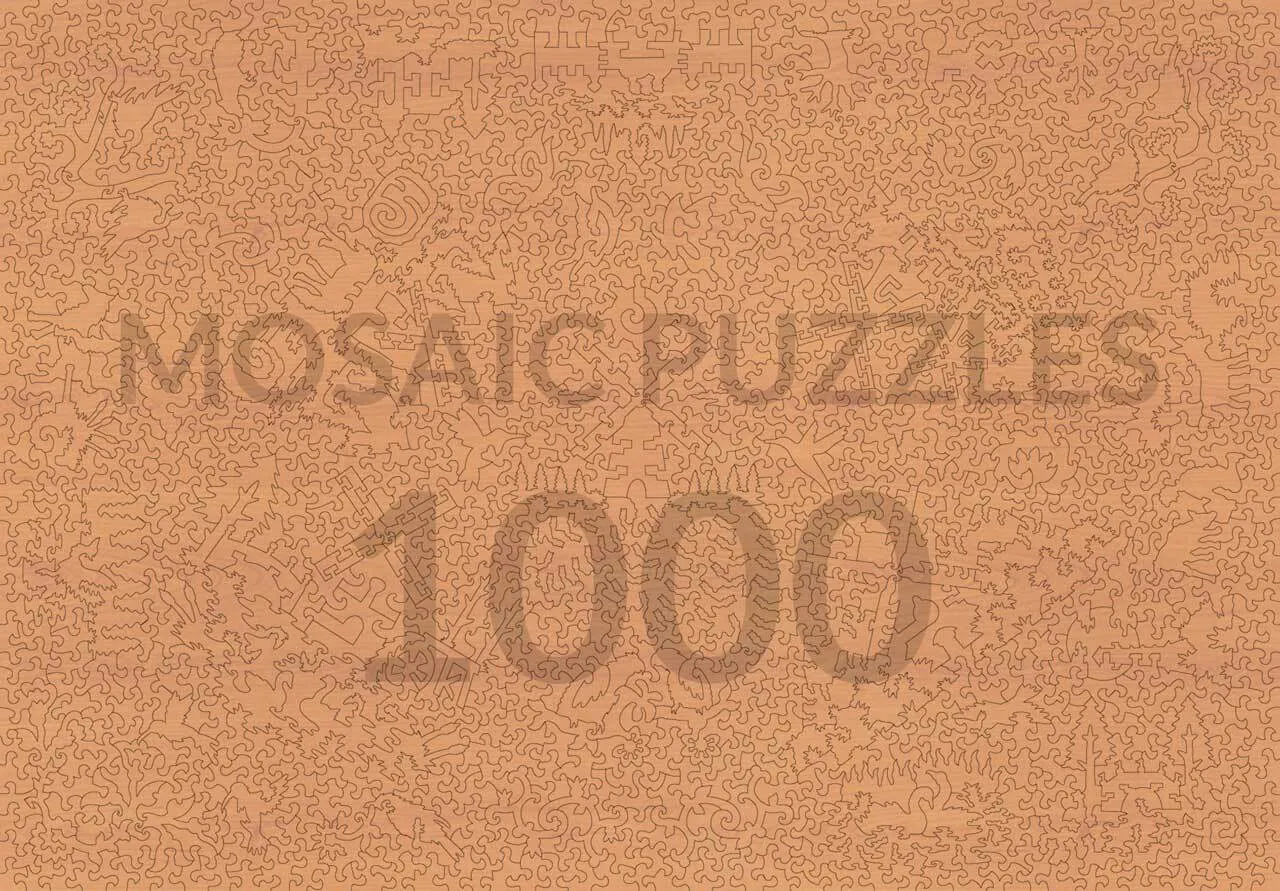 Mosaic Puzzles Autumn Tree puzzle 1000 piese lemn
