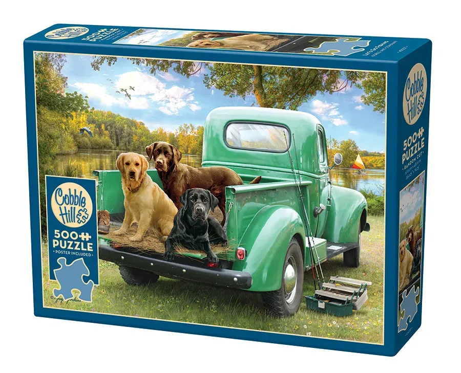 Cobble Hill Let's Go Fishing puzzle 500 piese câini
