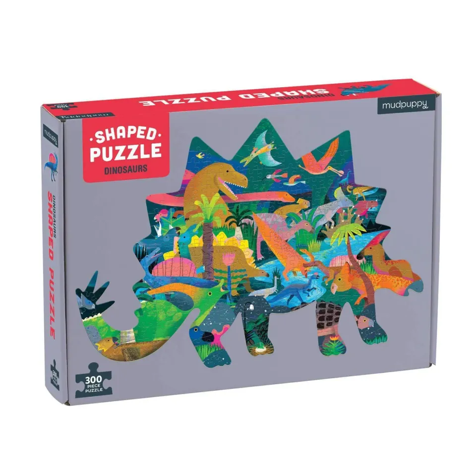 Mudpuppy Dinosaurs 300 puzzle contur dinozauri 58x40 cm