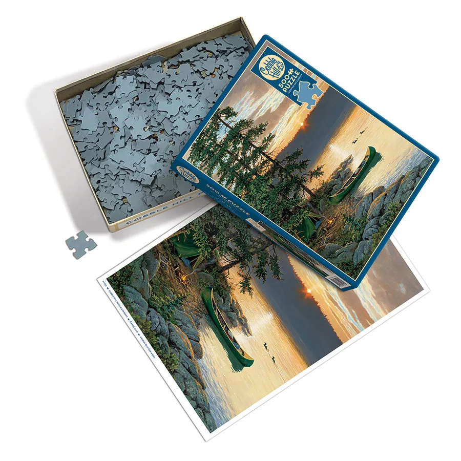 Cobble Hill Canoe Lake puzzle 500 piese lac apus
