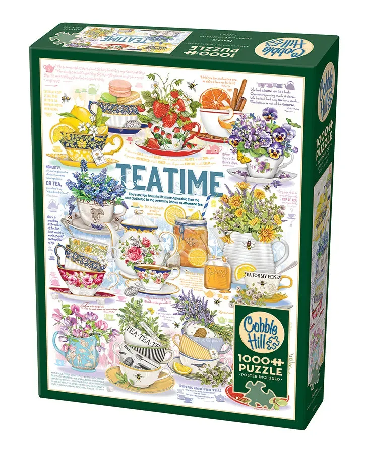 Cobble Hill Tea Time puzzle 1000 piese ceainic