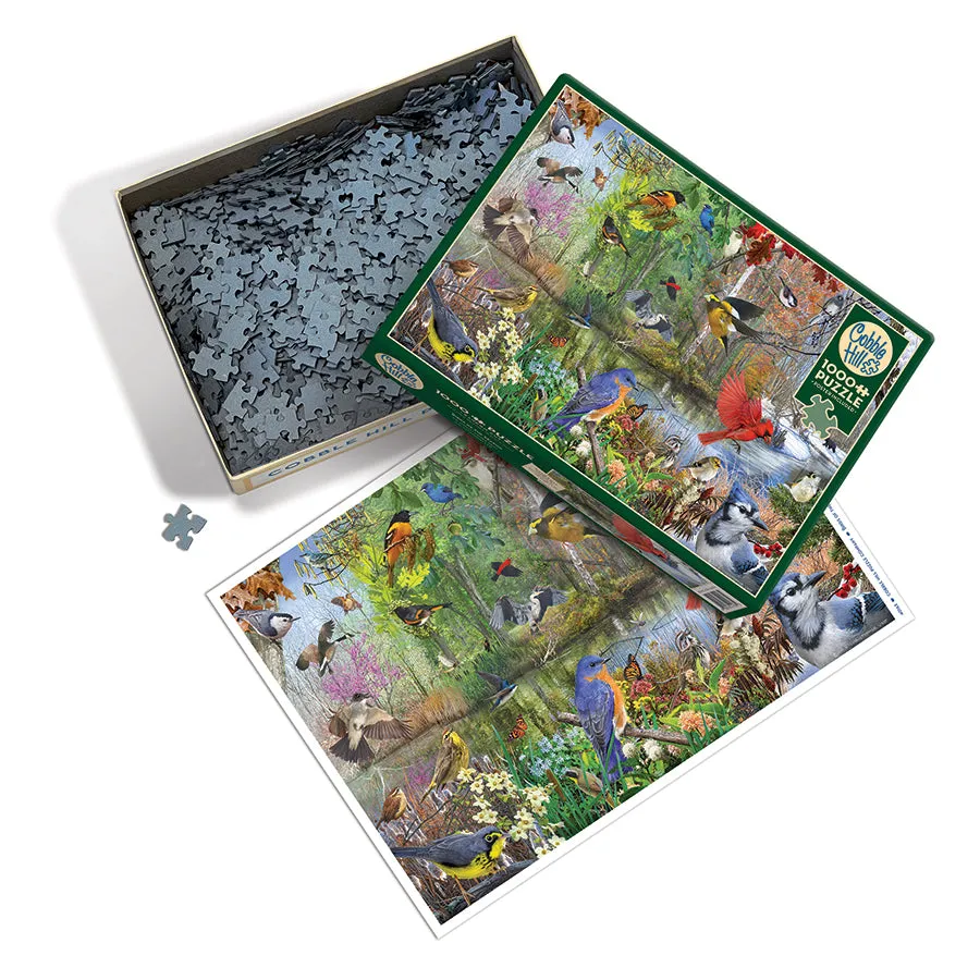 Cobble Hill Birds of the Season puzzle 1000 piese pasari