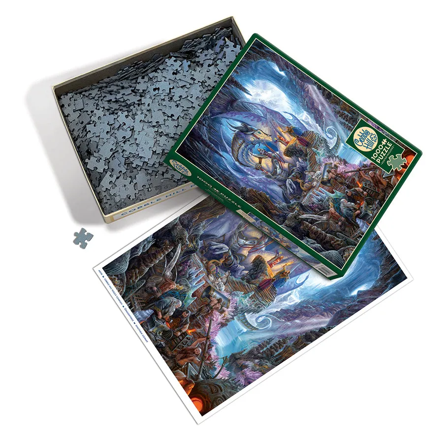 Cobble Hill Dragonforge puzzle 1000 piese fantasy dragon