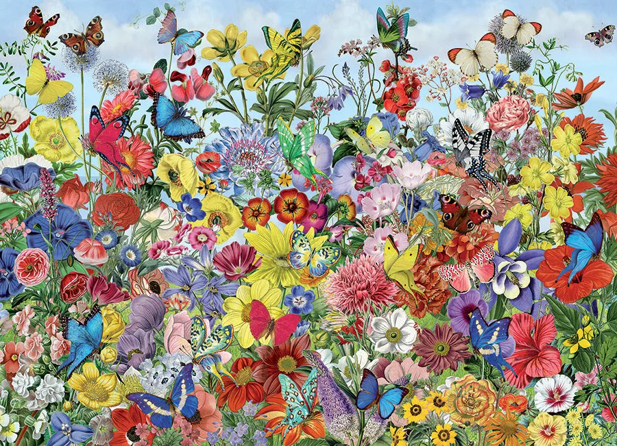 Cobble Hill Butterfly Garden puzzle 1000 piese fluturi