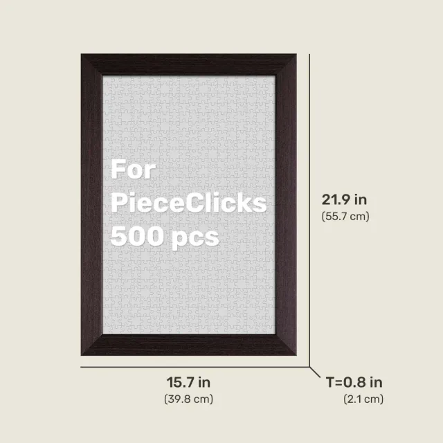 PieceRelax PieceClicks rama puzzle 500 piese maro inchis