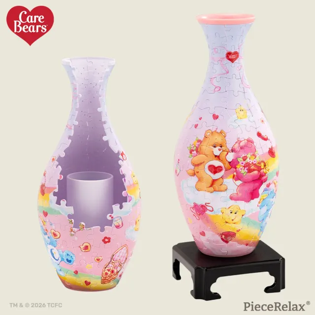 PieceRelax S1046 vaza puzzle 3D Lovely Day roz