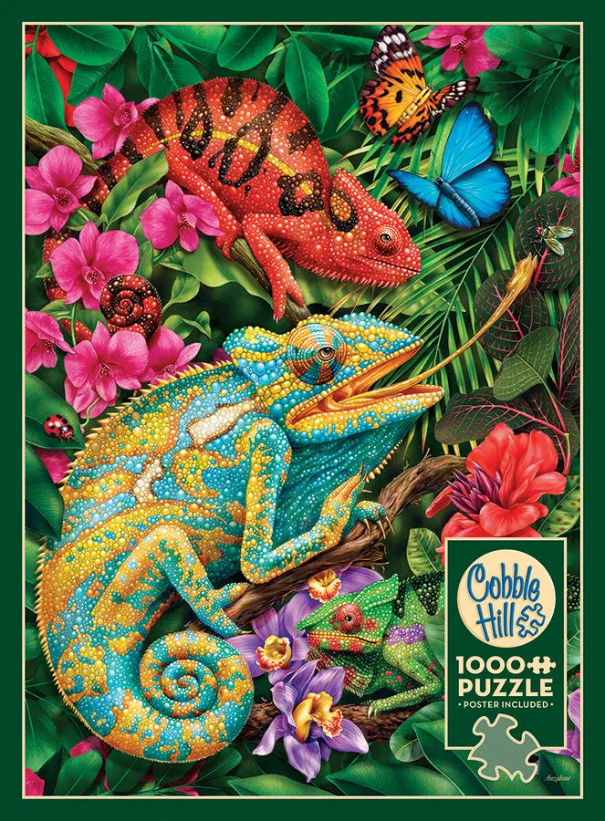 Cobble Hill Karma Chameleon puzzle 1000 piese jungla