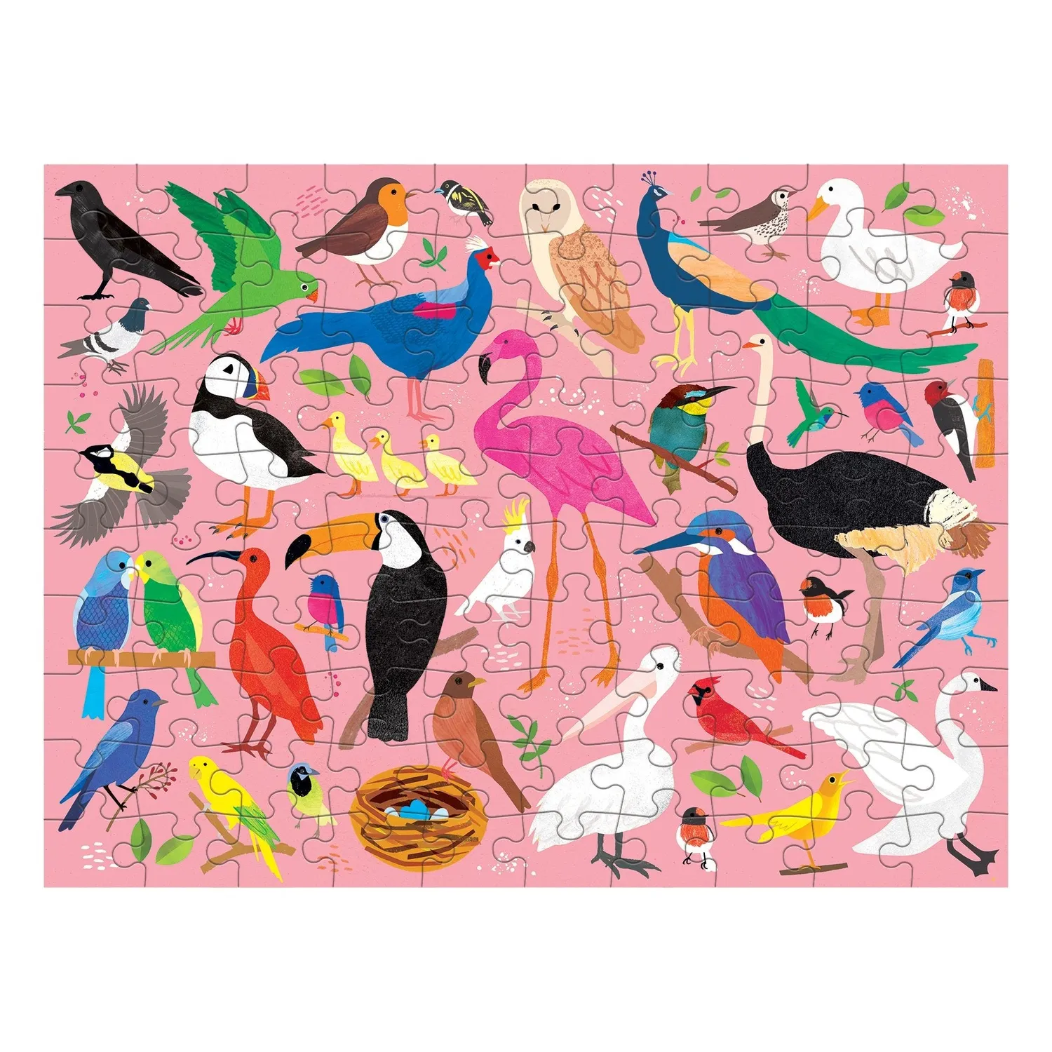 Mudpuppy Bugs & Birds puzzle dublu 100 piese