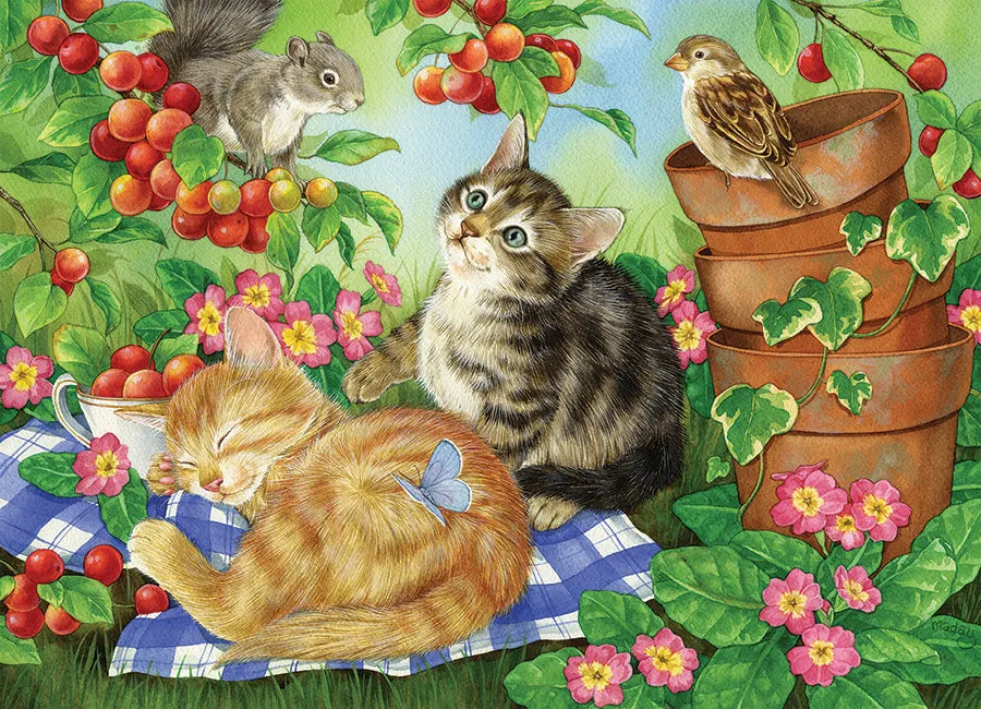 Cobble Hill Cherry Tree puzzle familie 350 piese picnic