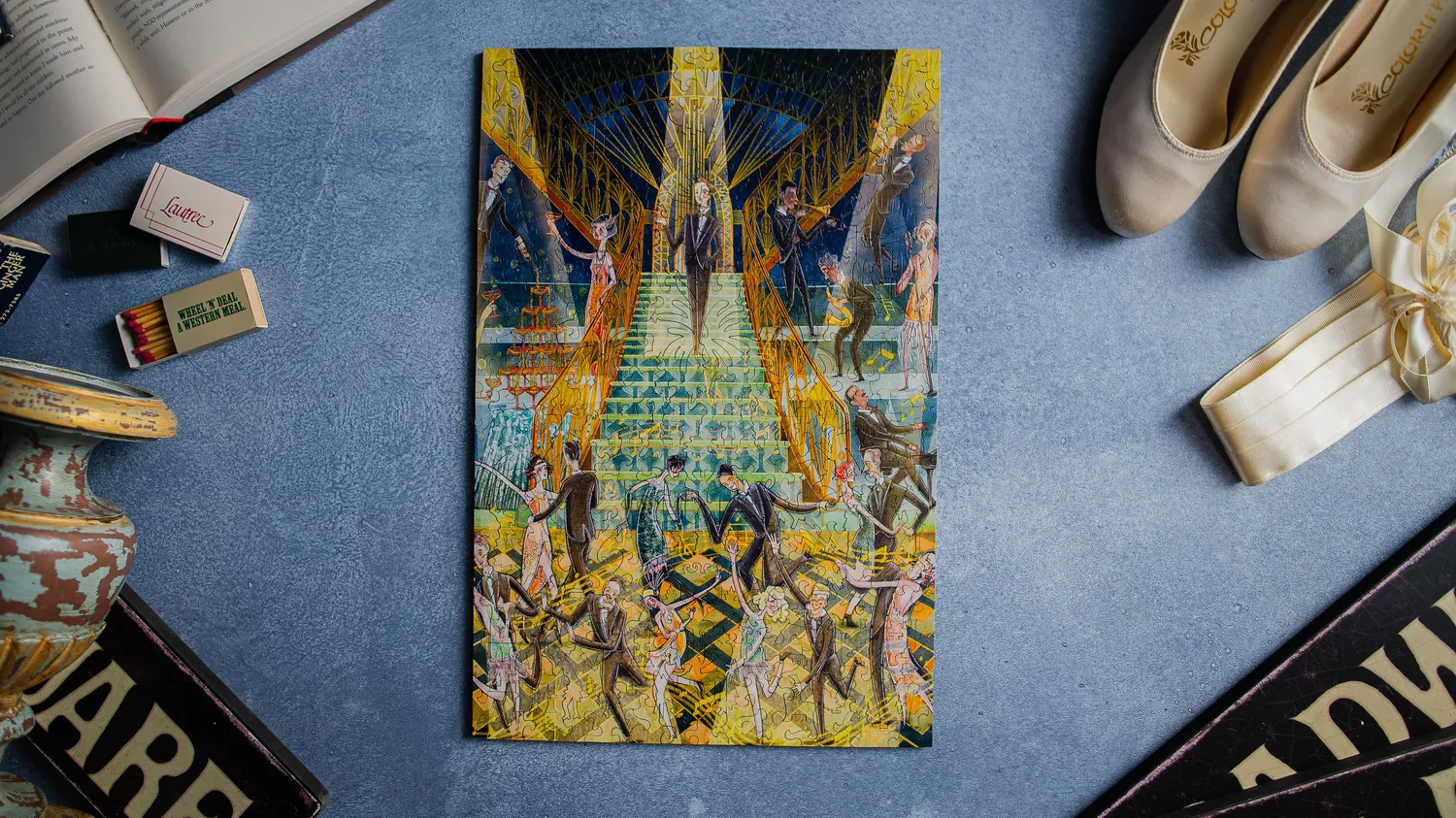 Mosaic Puzzles The Great Gatsby puzzle lemn 1000 piese colorat