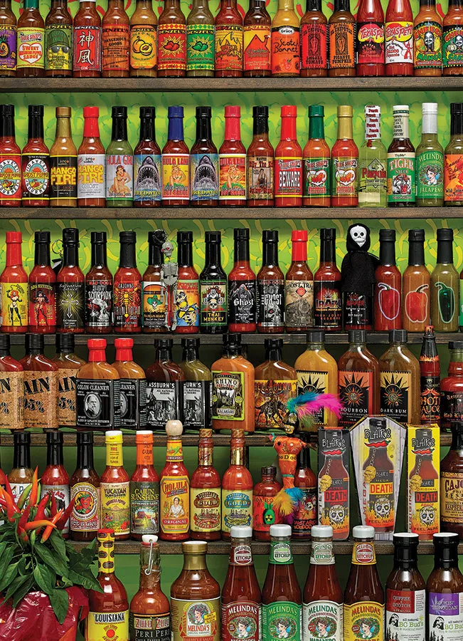 Cobble Hill Hot Hot Sauce puzzle 1000 piese picant