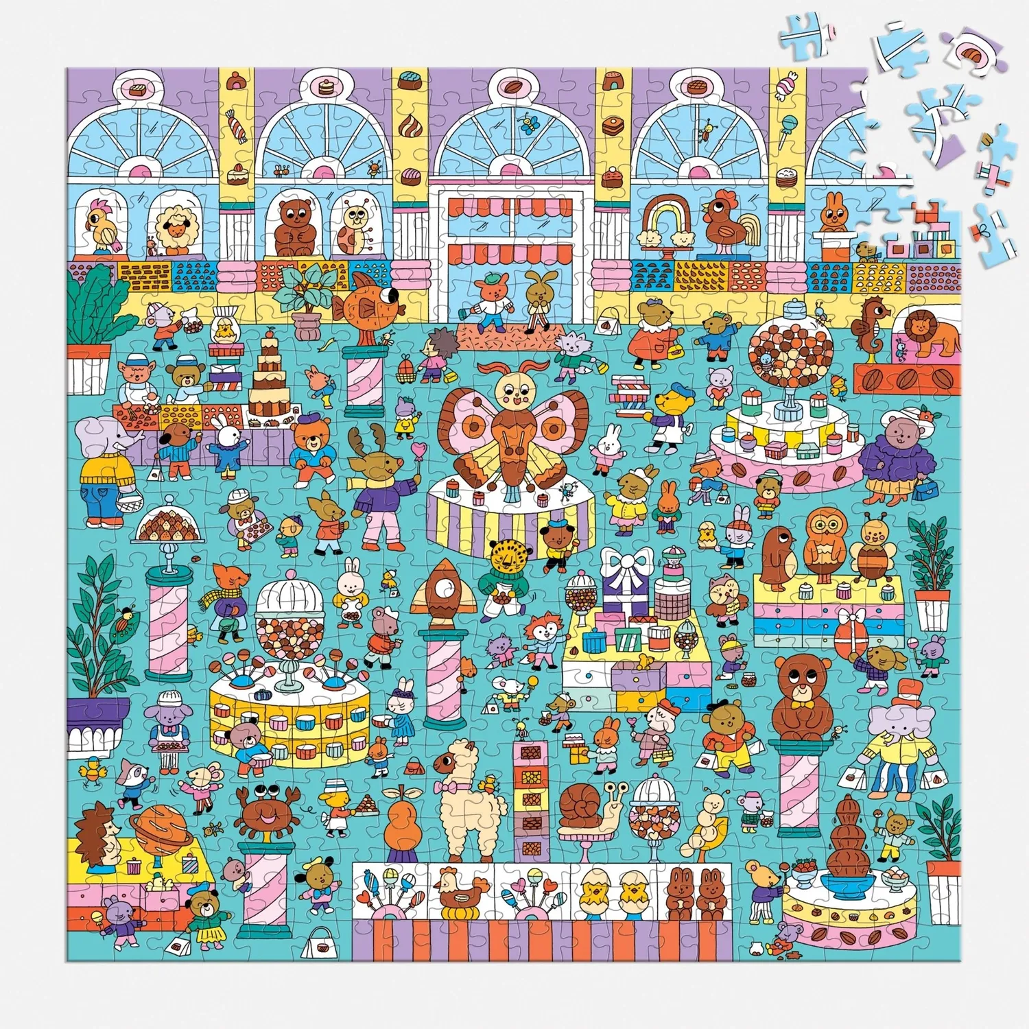 Mudpuppy Chocolate Shop puzzle 500 piese search find