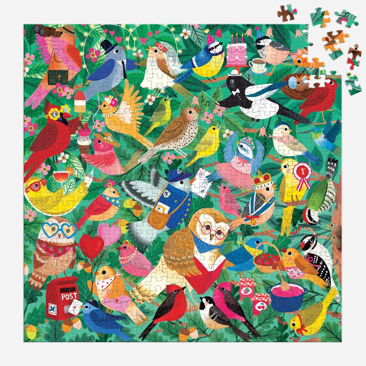 Mudpuppy Birding Around puzzle 500 piese pasari