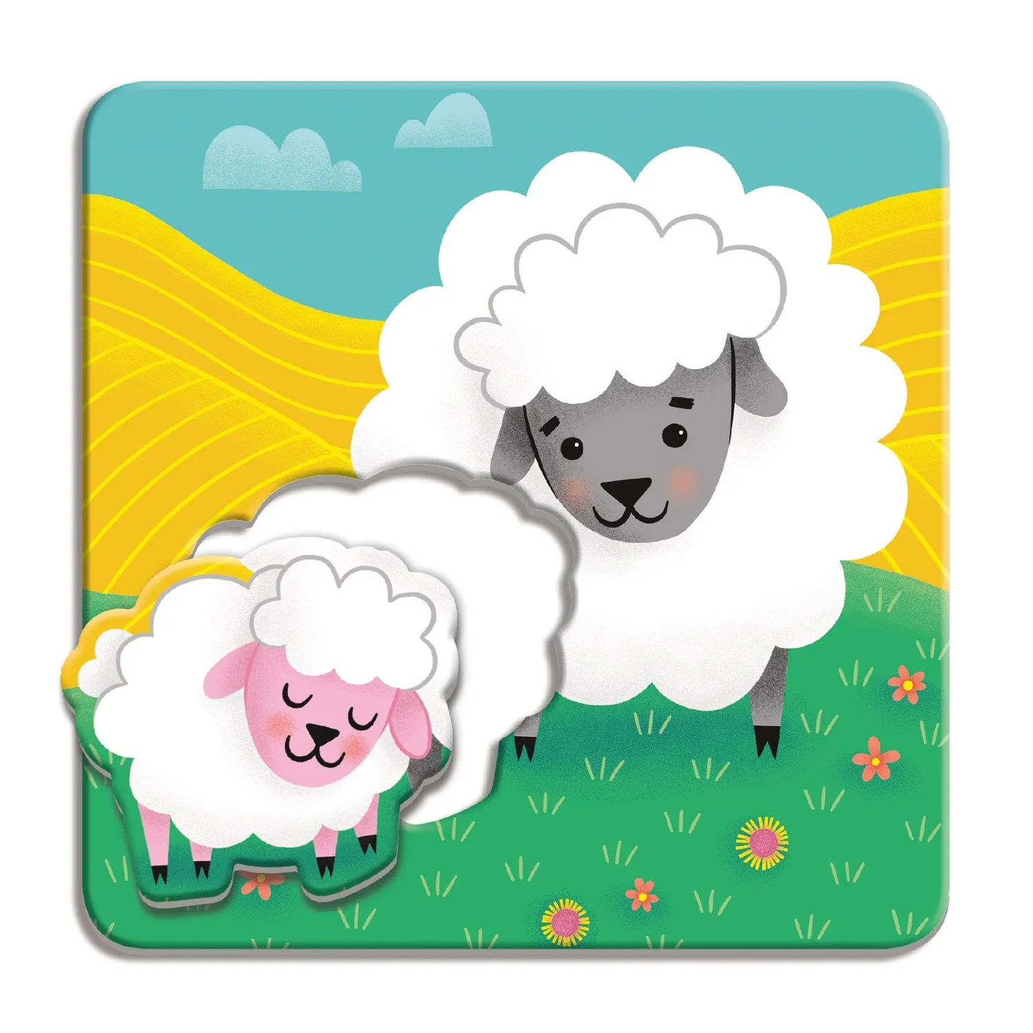 Mudpuppy Farm Babies puzzle sortare 6 plansete