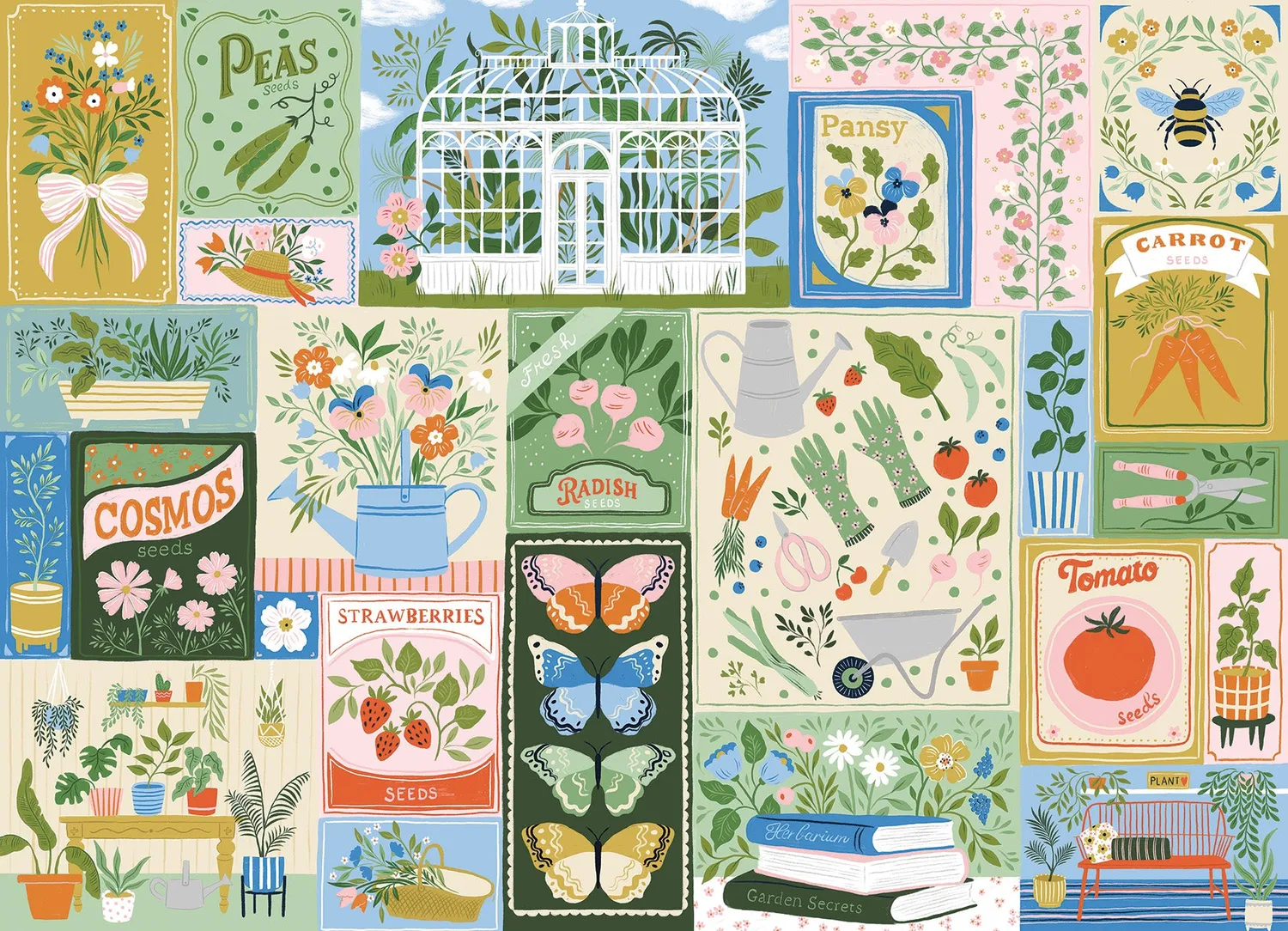 Cobble Hill Planting Time puzzle 1000 piese grădină