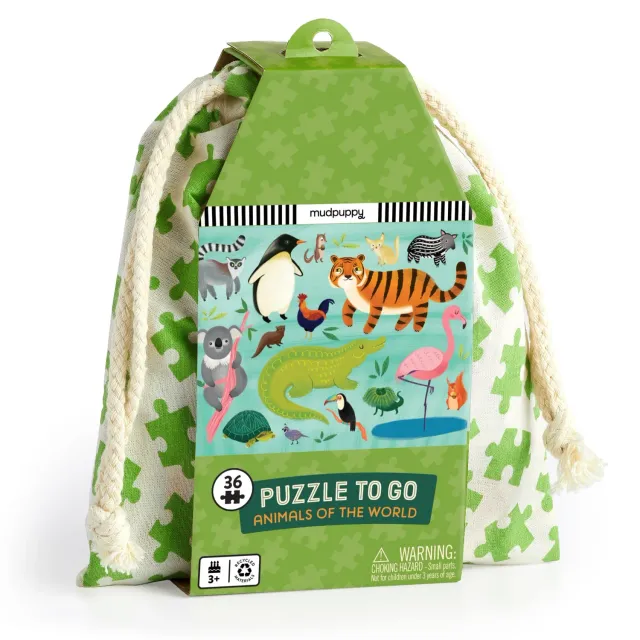 Mudpuppy Animals of the World puzzle 36 piese de voiaj