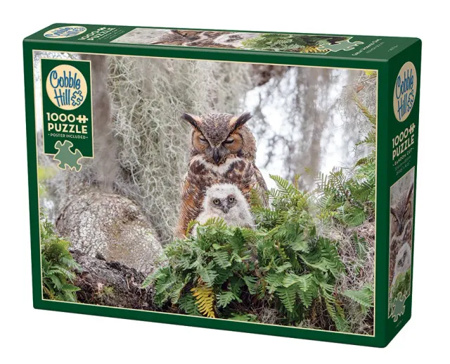 Cobble Hill Great Horned Owl puzzle 1000 piese pasari