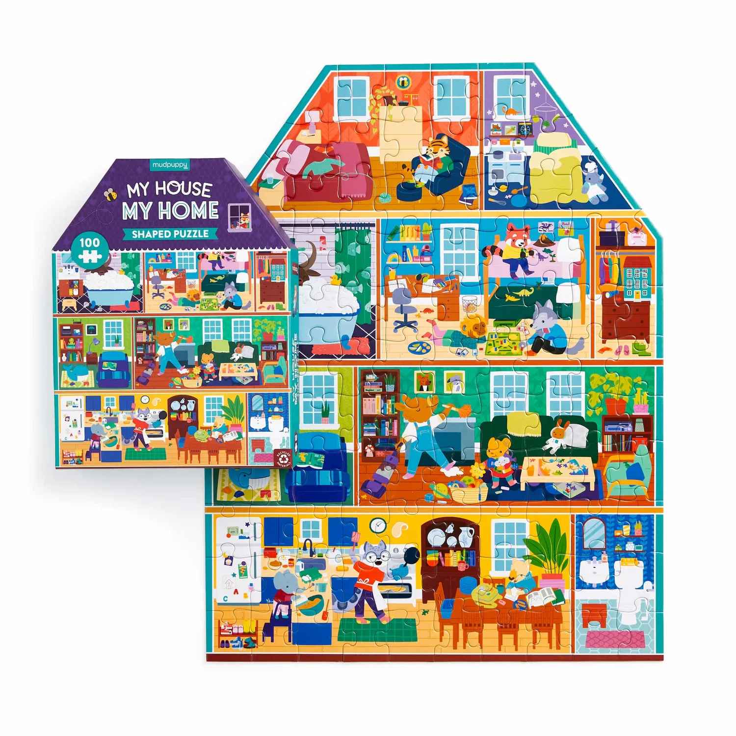 Mudpuppy My House My Home puzzle casa 100 piese