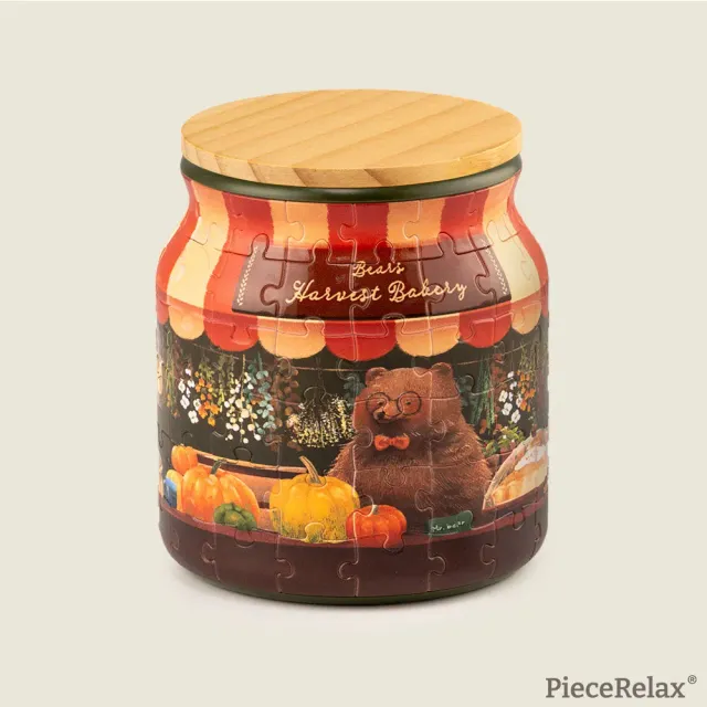 PieceRelax BB1038 puzzle borcan Bear's Harvest Bakery dovleac