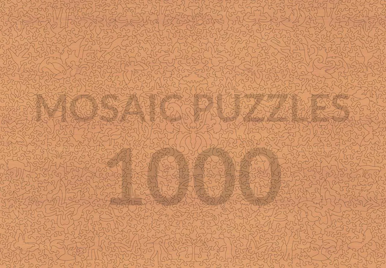 Mosaic Puzzles Monarch Kaleidoscope puzzle lemn 500 piese fluturi