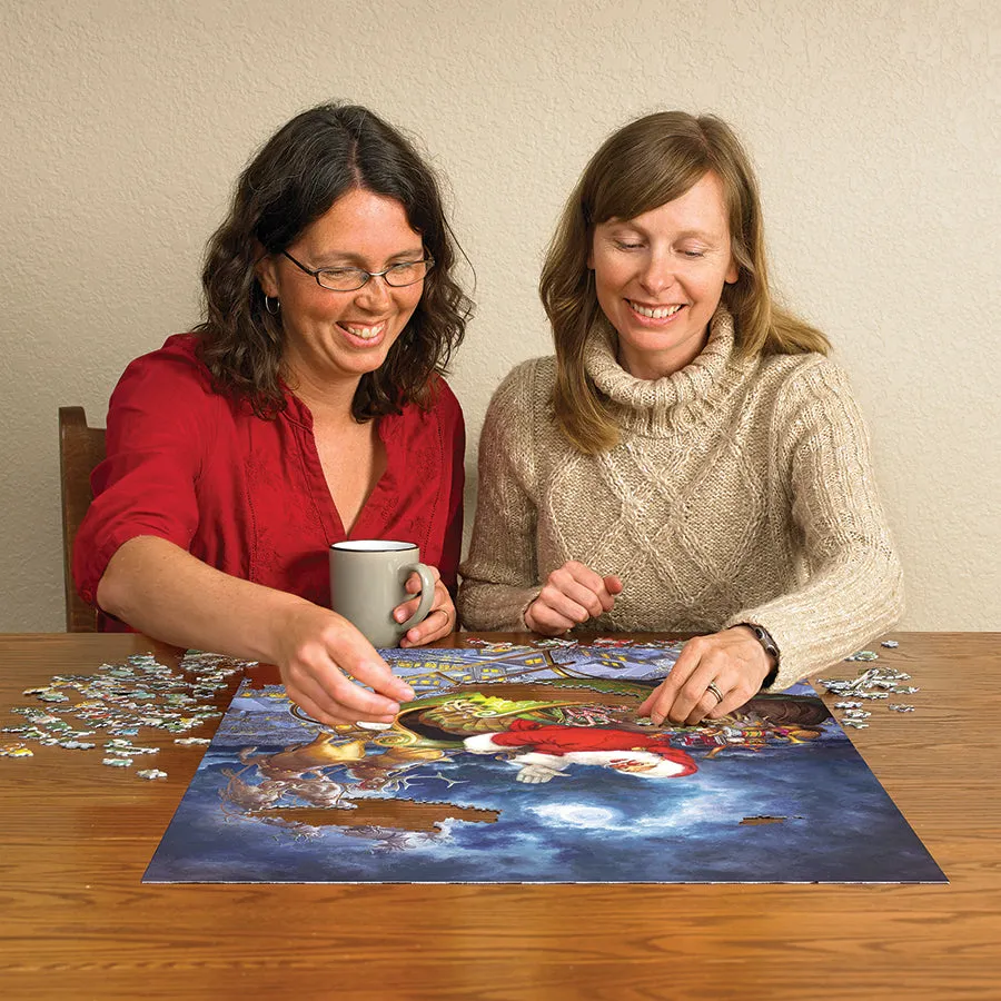 Cobble Hill Merry Christmas to All puzzle 1000 piese Craciun