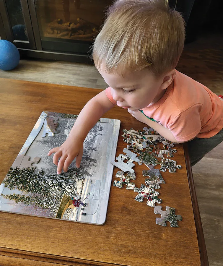 Cobble Hill Hockey Pond puzzle tavă 35 piese copii