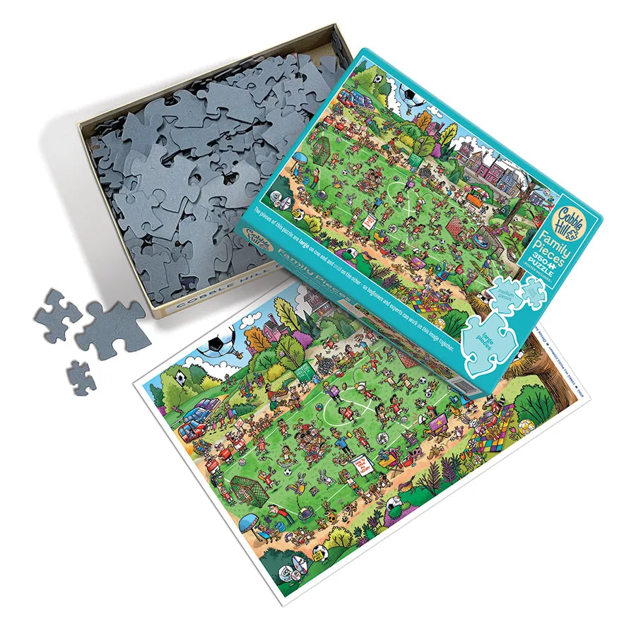 Cobble Hill Family Pieces Offside Antics puzzle 350 piese fotbal