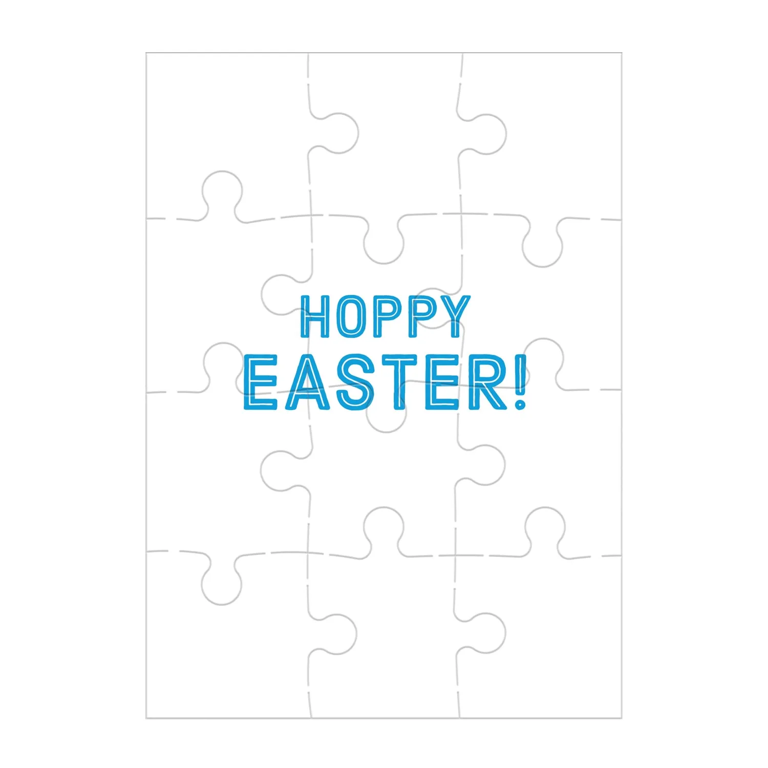 Mudpuppy Hoppy Easter puzzle felicitare 12 piese Paște