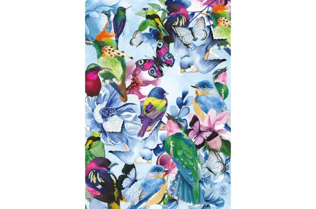 Mosaic Puzzles Bird Garden puzzle lemn 500 piese cu pasari