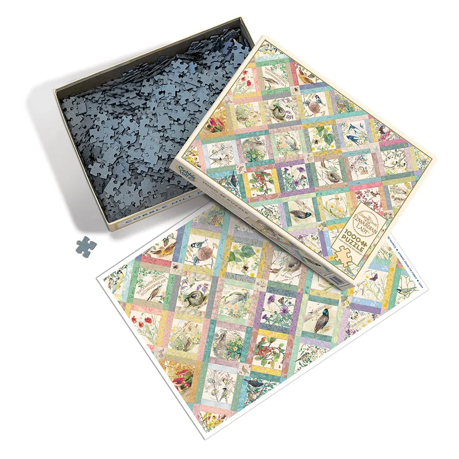 Cobble Hill Country Diary Quilt puzzle 1000 piese flori