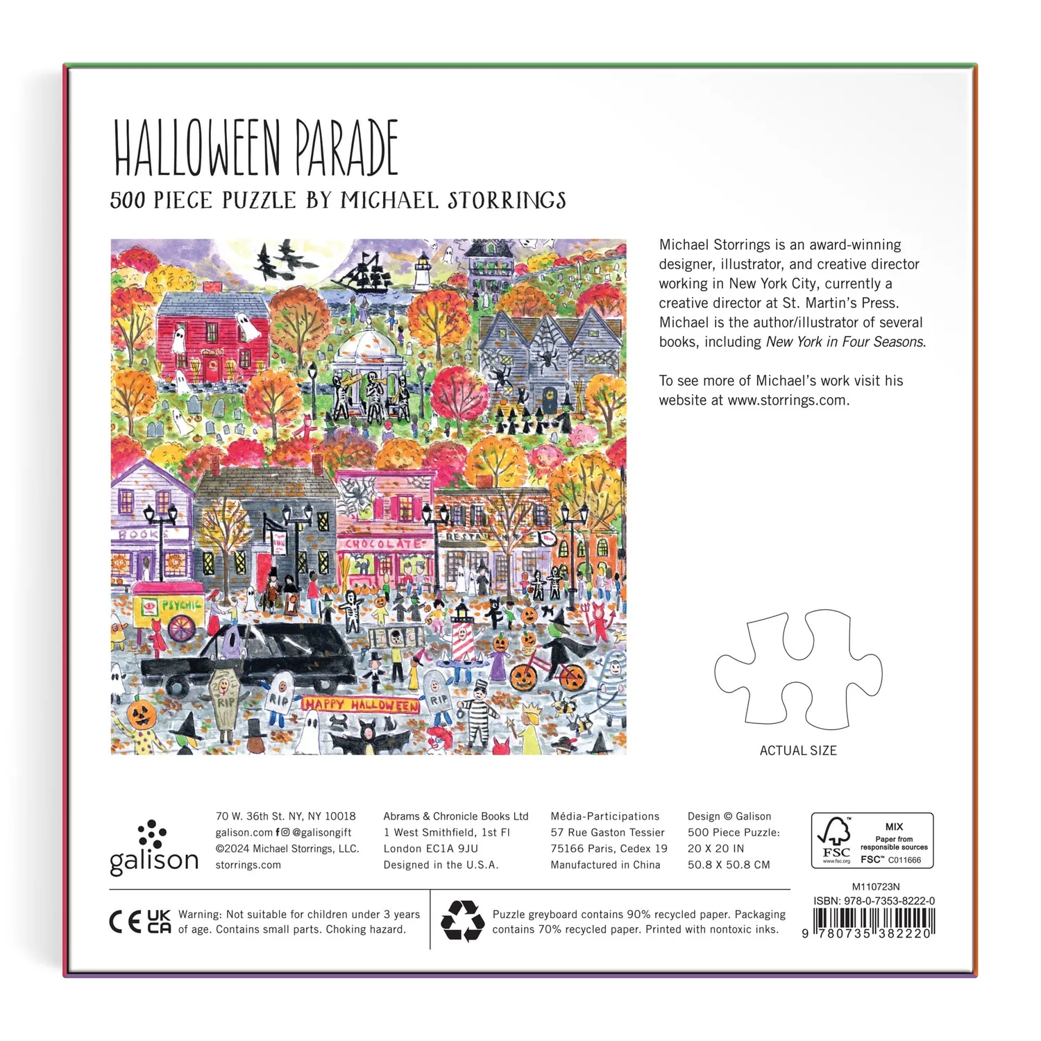 Mudpuppy Michael Storrings Halloween Parade 500 puzzle 500 piese