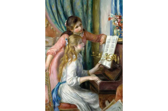Mosaic Puzzles Two Young Girls at the Piano puzzle 500 piese arta