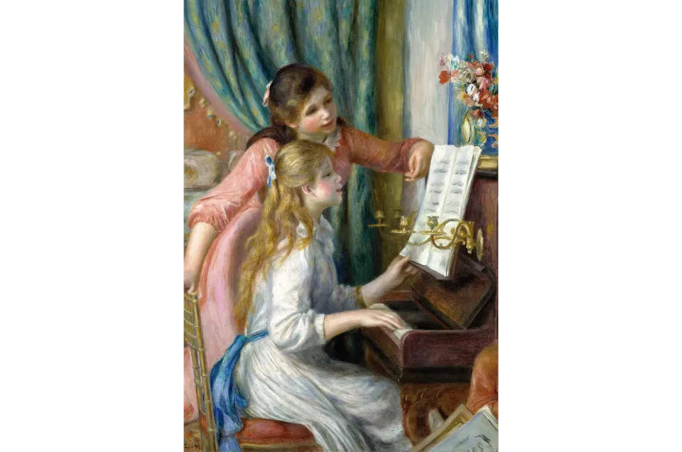 Mosaic Puzzles Two Young Girls at the Piano puzzle 500 piese arta