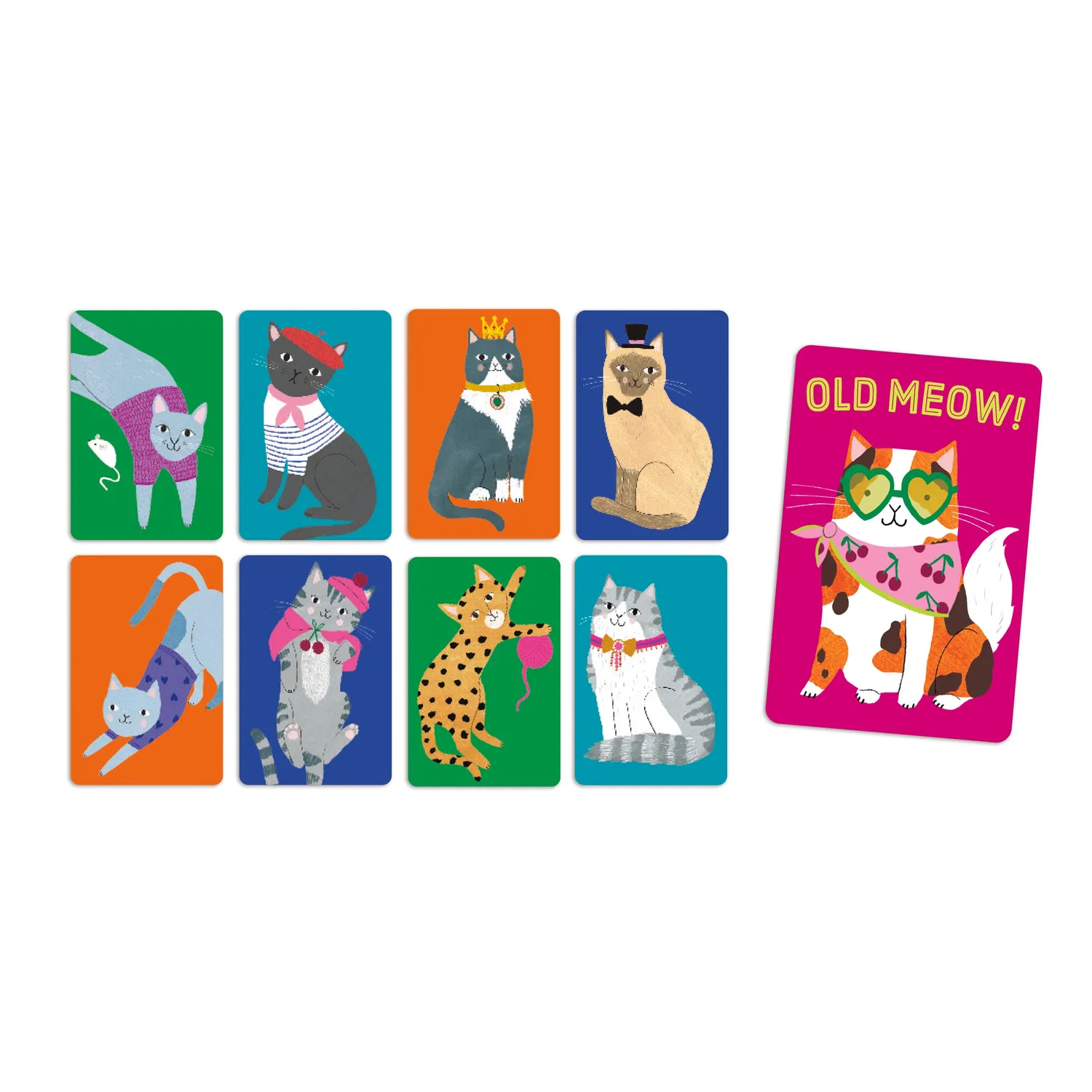 Mudpuppy Old Meow joc cărți 41 cărți pisici