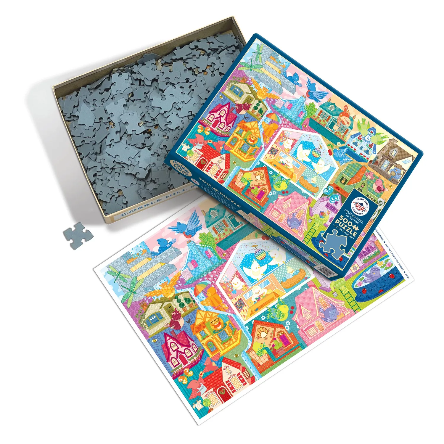 Cobble Hill Rainbow Birdies puzzle 500 piese viteză