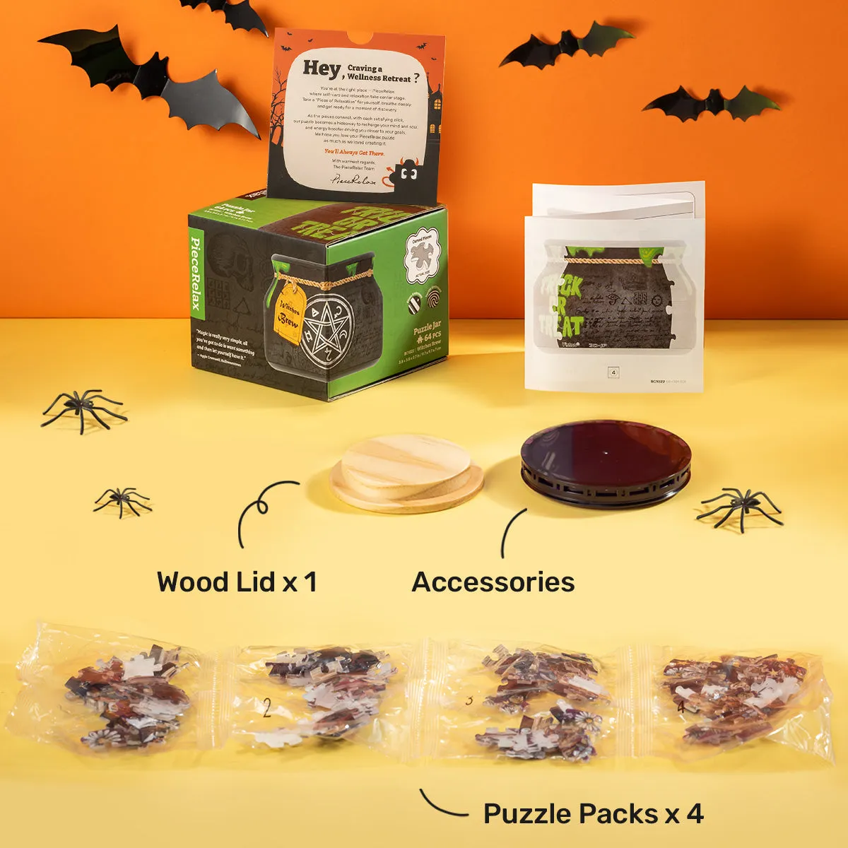 PieceRelax Puzzle Jar Witches Brew BC1022 borcan 64 piese
