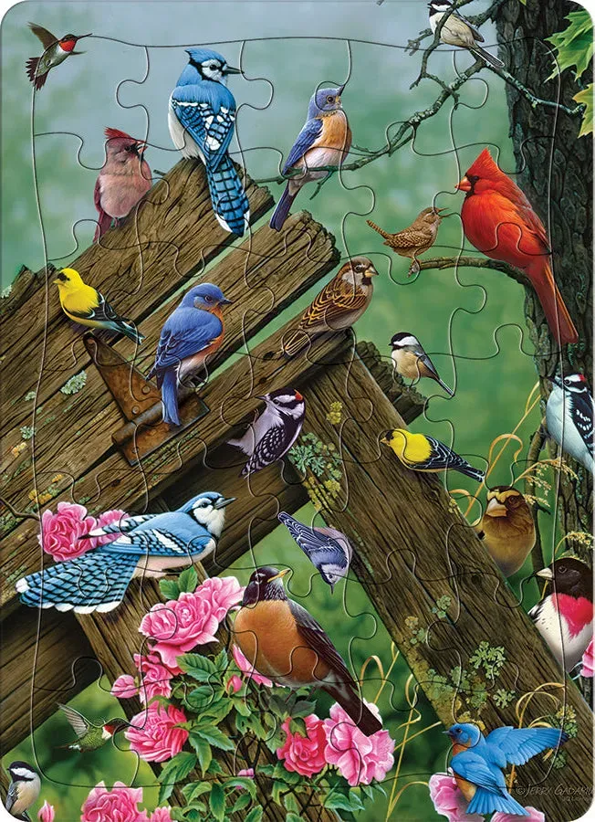 Cobble Hill Wildbird Gathering puzzle tava 35 piese pasari