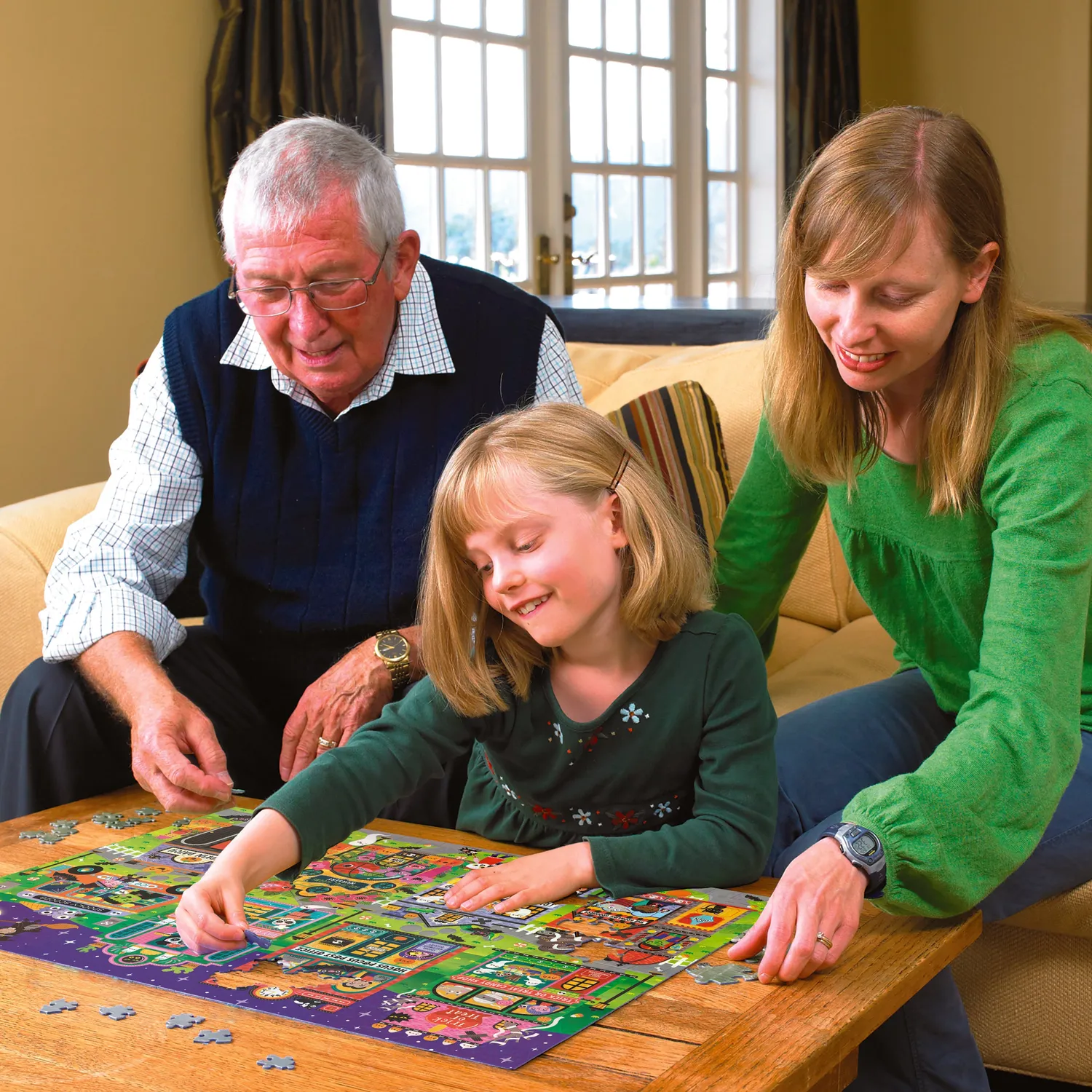 Cobble Hill Boo Town puzzle familie 350 piese