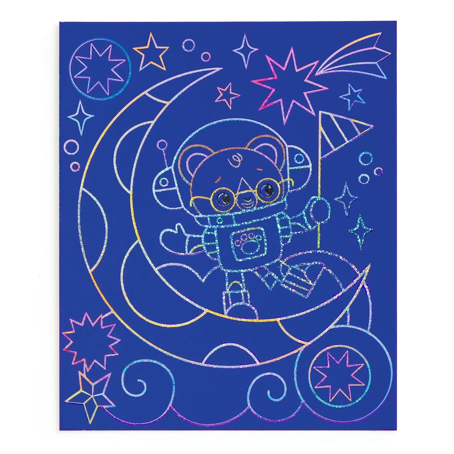 Mudpuppy Cosmic Galaxy Scratch Magic set scratch