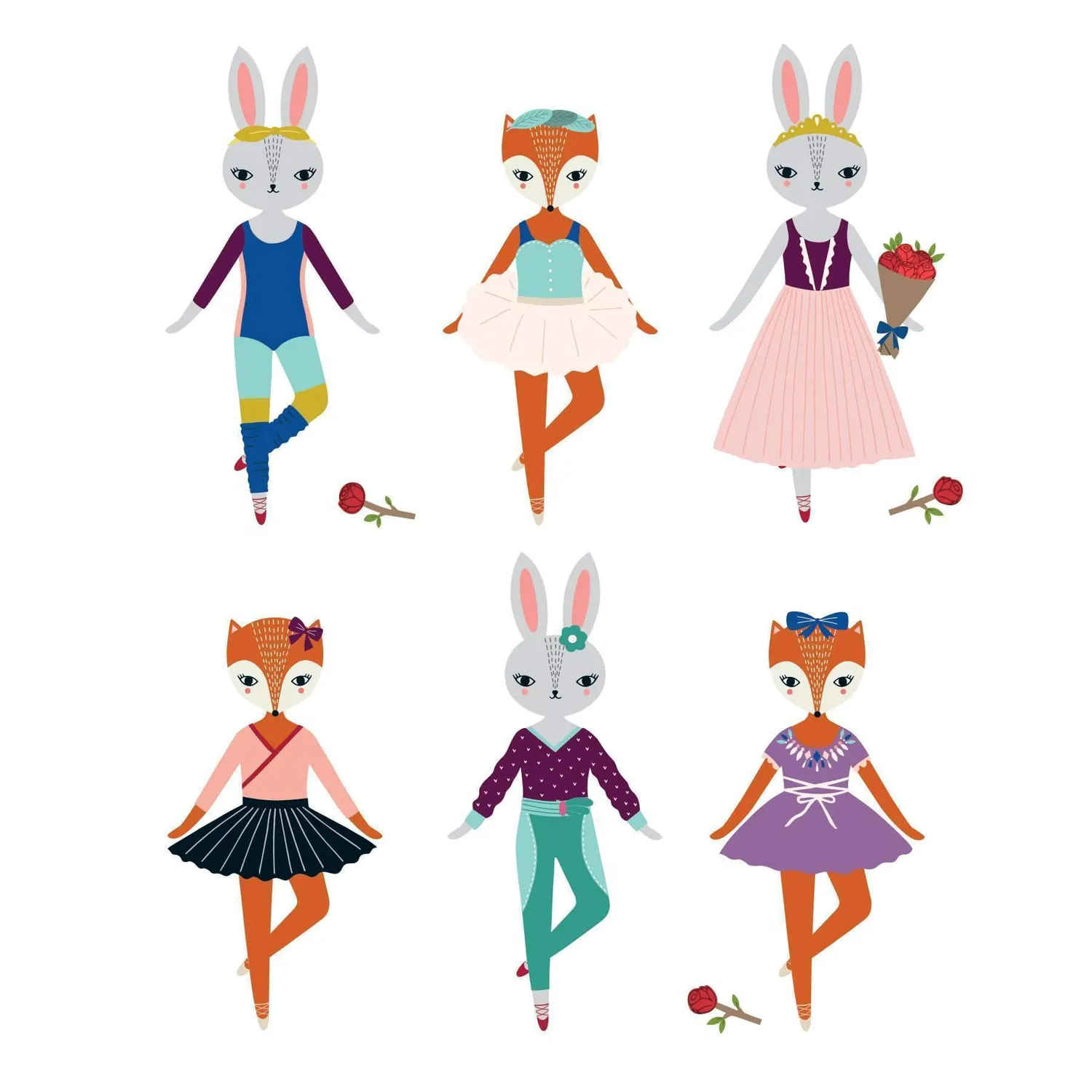 Mudpuppy Woodland Ballet joc magnetic balerine