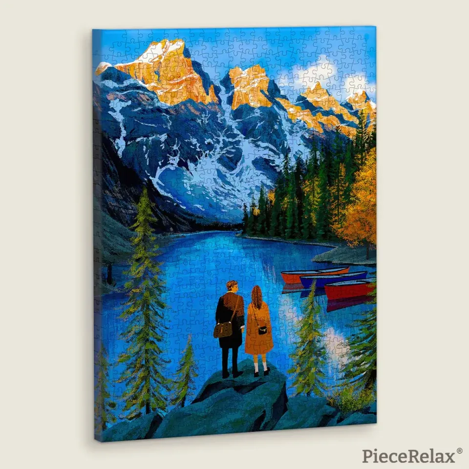 PieceRelax HN1459 Moraine Lake puzzle canvas peisaj