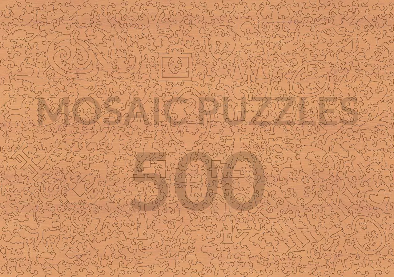 Mosaic Puzzles Royal Egg Hunt puzzle lemn 50 piese oua