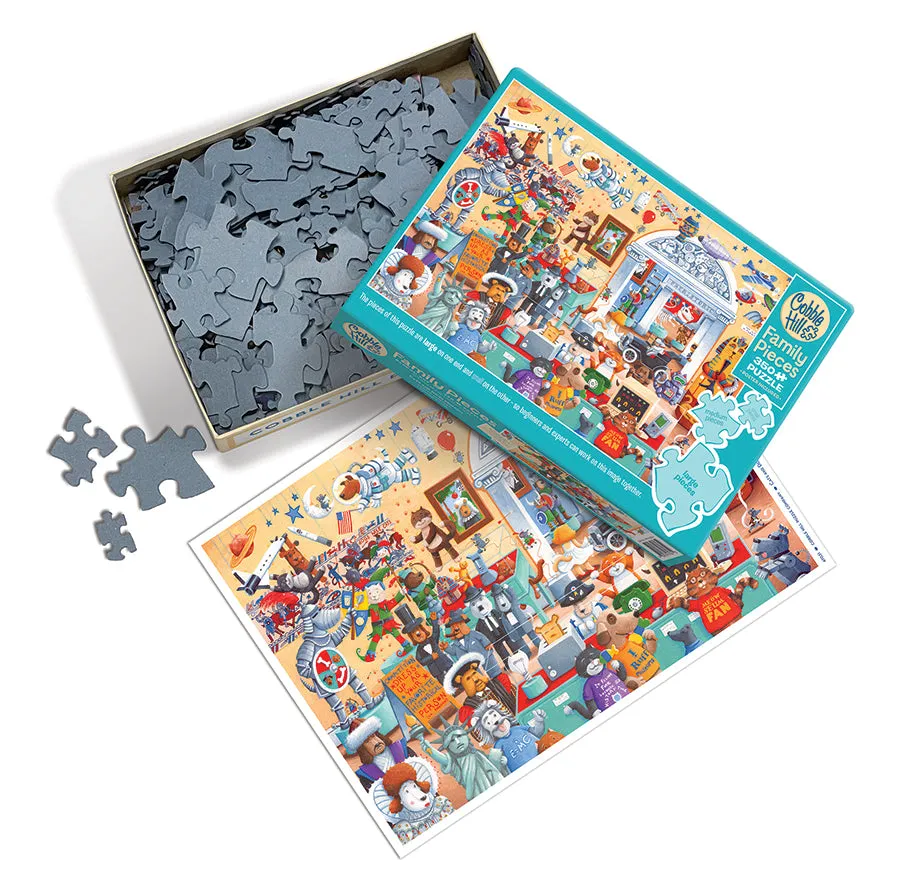 Cobble Hill Family Pieces Cats and Dogs Museum puzzle 350 piese